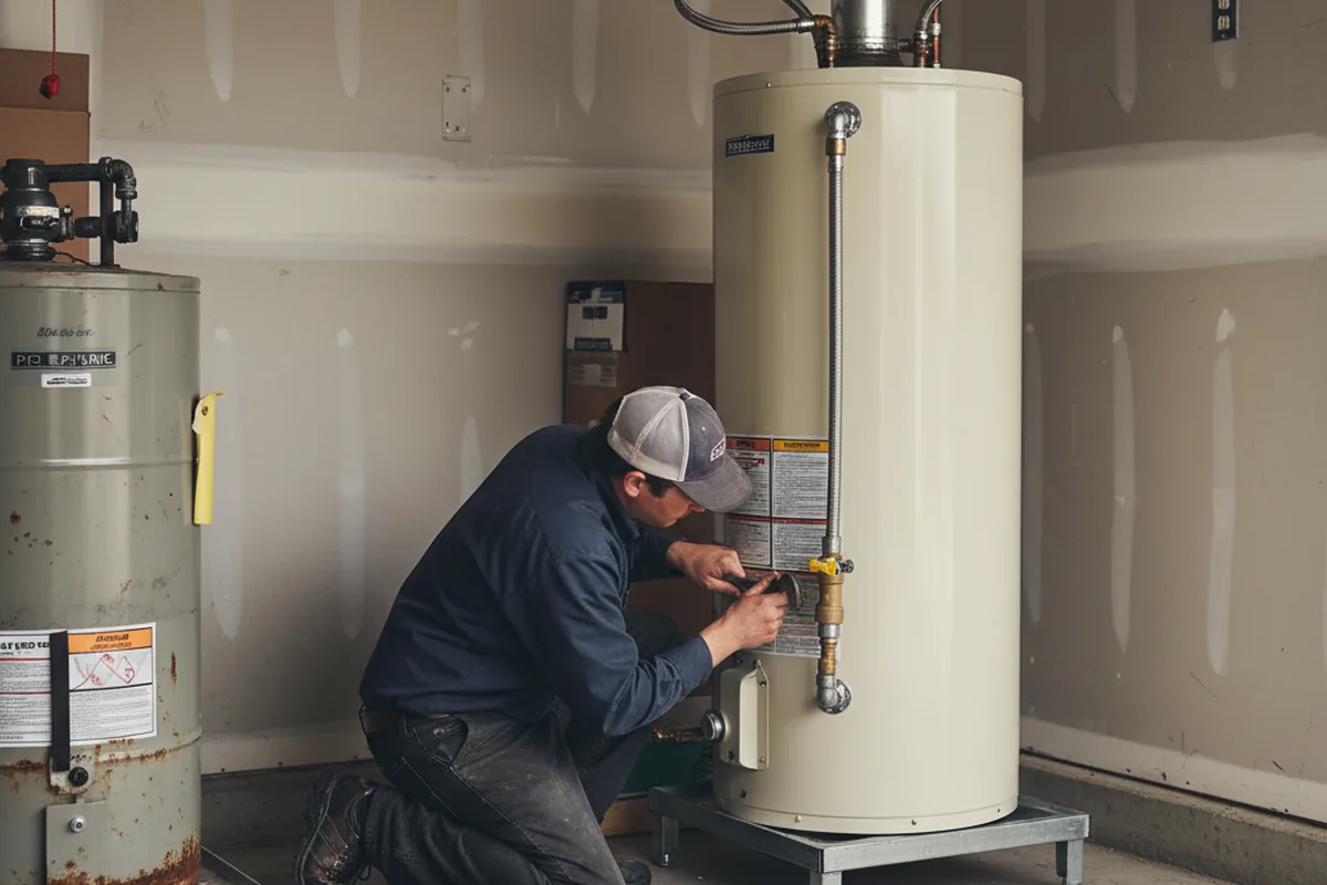 Water heater and shutoff valve replacement in Fairview